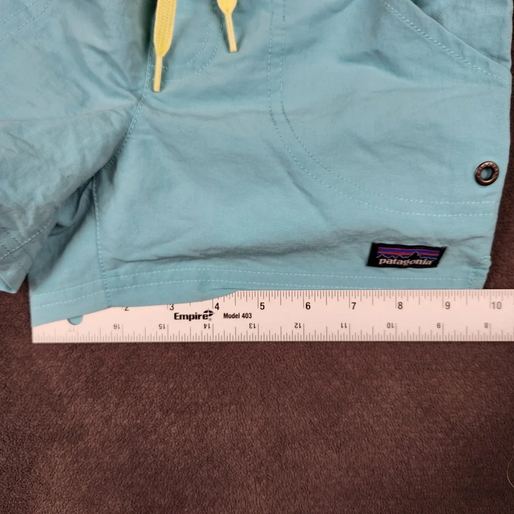 Patagonia Costa Rica Baggies Shorts Kids Small Teal Orange Unlined NetPlus 67088